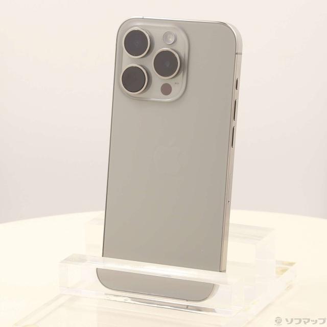 中古)Apple iPhone15 Pro 256GB ナチュラルチタニウム MTUF3J/A SIM