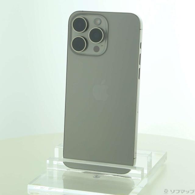 (中古)Apple iPhone15 Pro Max 256GB ナチュラルチタニウム MU6R3J/A SIMフリー(269-ud)