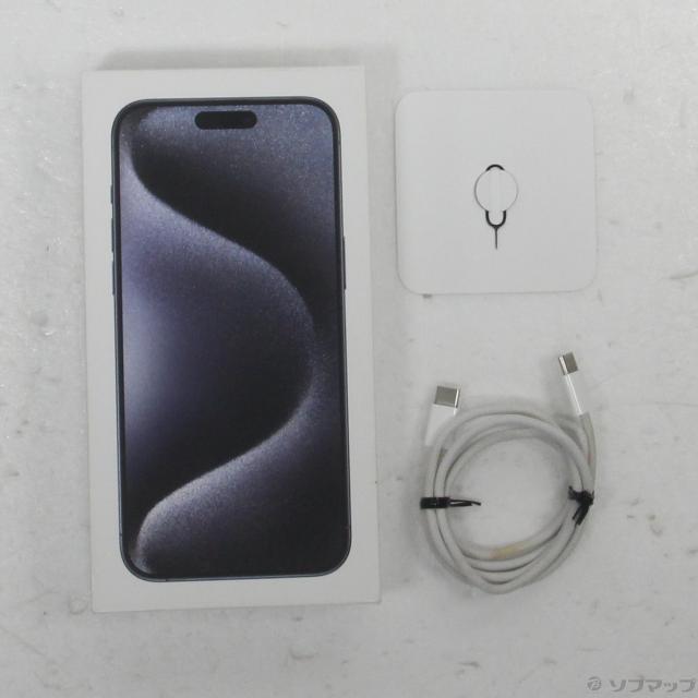 (中古)Apple iPhone15 Pro Max 256GB ブルーチタニウム MU6T3J/A SIMフリー(276-ud)