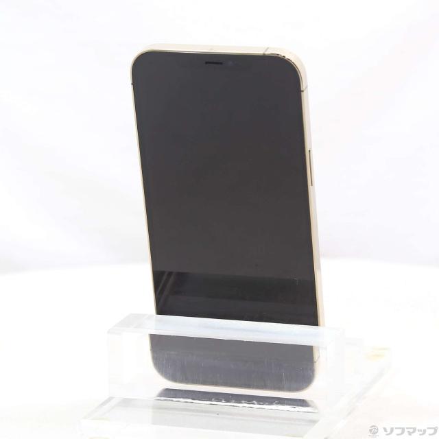 (中古)Apple iPhone12 Pro Max 256GB ゴールド MGD13J/A SIMフリー(368-ud)