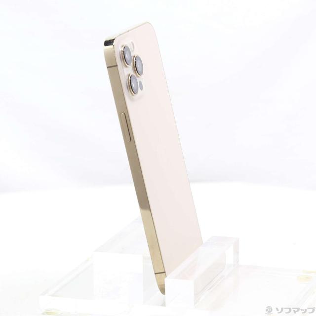 (中古)Apple iPhone12 Pro Max 256GB ゴールド MGD13J/A SIMフリー(368-ud)
