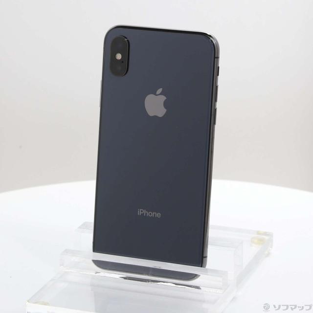 (中古)Apple iPhoneX 64GB スペースグレイ NQAX2J/A SIMフリー(247-ud)