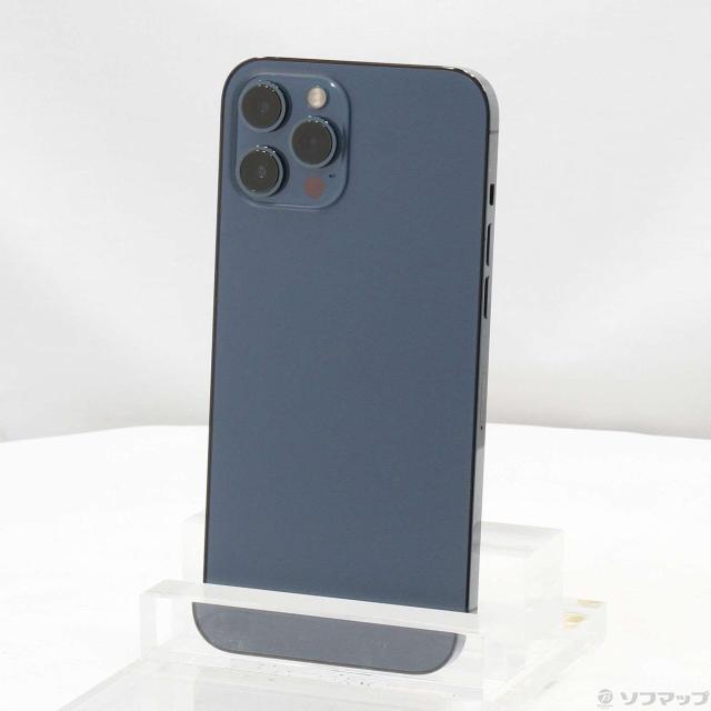 (中古)SoftBank iPhone12 Pro Max 256GB パシフィックブルー MGD23J/A SoftBank(269-ud)