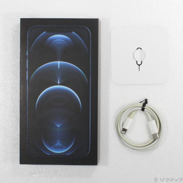 (中古)SoftBank iPhone12 Pro Max 256GB パシフィックブルー MGD23J/A SoftBank(269-ud)_4