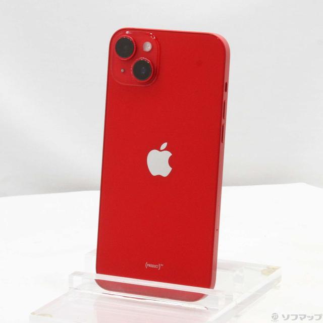 (中古)Apple iPhone14 Plus 128GB プロダクトレッド MQ4F3J/A SIMフリー(349-ud)