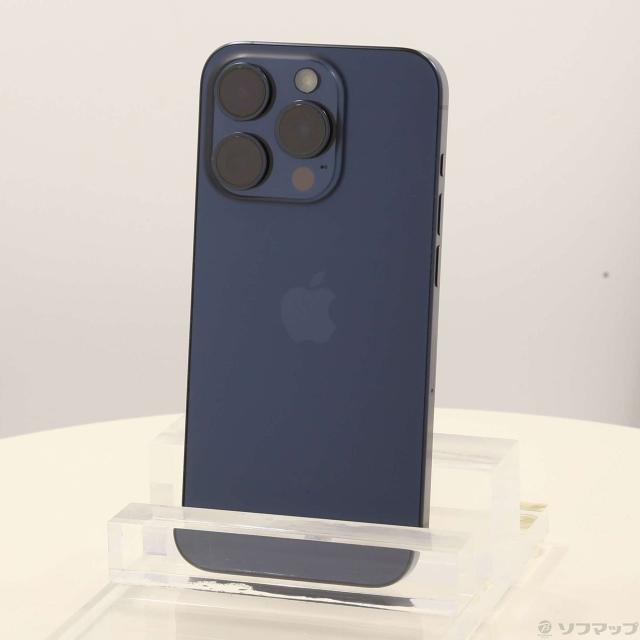 (中古)Apple iPhone15 Pro 256GB ブルーチタニウム MTUG3J/A SIMフリー(295-ud)