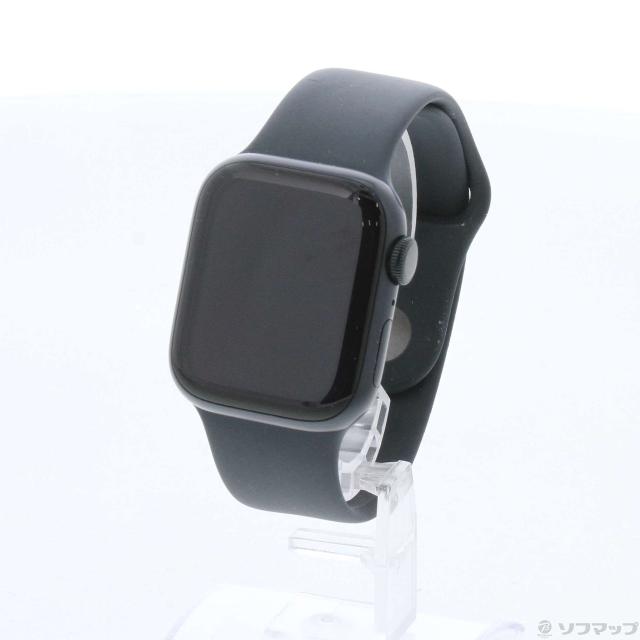 (中古)Apple Apple Watch Series 8 GPS 41mm ミッドナイトアルミニウムケース ミッドナイトスポーツバンド(371-ud)