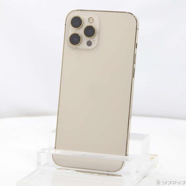 中古)Apple iPhone12 Pro Max 128GB ゴールド MGCW3J/A SIMフリー(344 