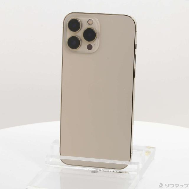 (中古)Apple iPhone13 Pro Max 256GB ゴールド MLJA3J/A SIMフリー(262-ud)