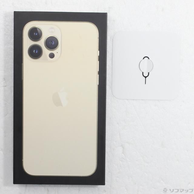 (中古)Apple iPhone13 Pro Max 256GB ゴールド MLJA3J/A SIMフリー(262-ud)