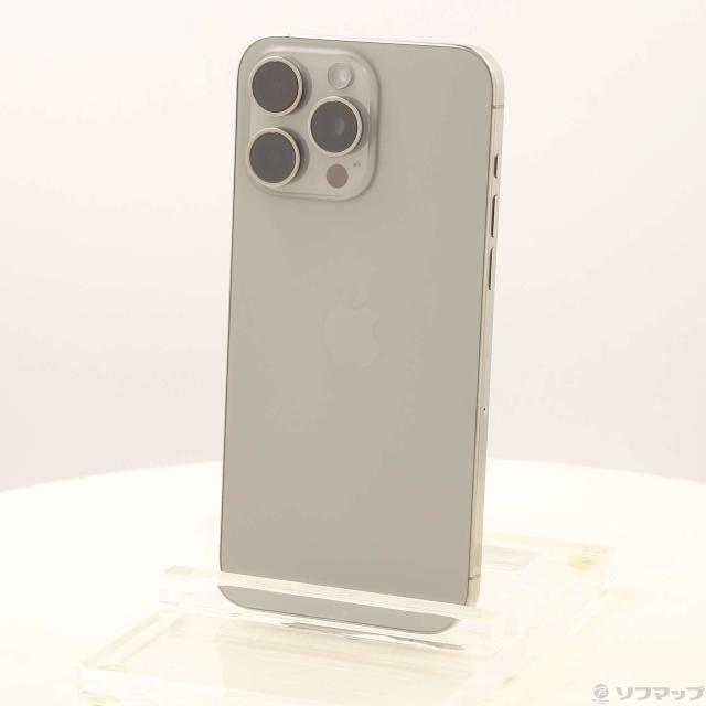 (中古)Apple iPhone15 Pro Max 256GB ナチュラルチタニウム MU6R3J/A SIMフリー(305-ud)