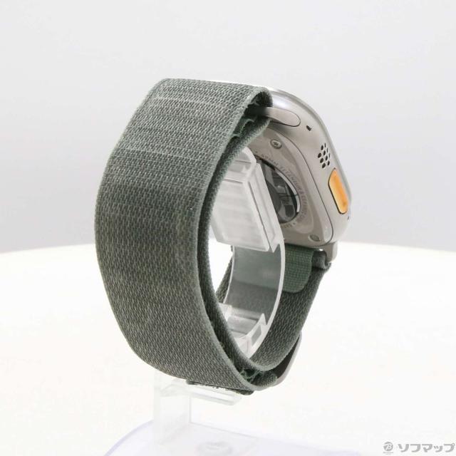 (中古)Apple Apple Watch Ultra GPS + Cellular 49mm チタニウムケース グリーンアルパインループ(377-ud)_2