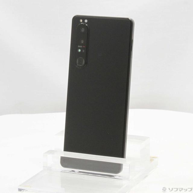 (中古)SONY Xperia 1 III 256GB フロストブラック SOG03 auロック解除SIMフリー(196-ud)