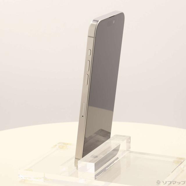 (中古)Apple iPhone15 Pro Max 256GB ホワイトチタニウム MU6Q3J/A SIMフリー(297-ud)