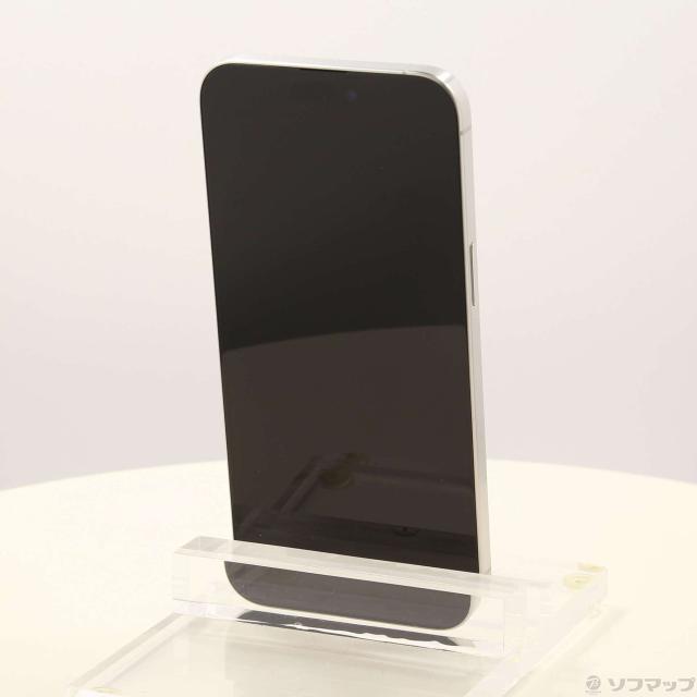 (中古)Apple iPhone15 Pro Max 256GB ホワイトチタニウム MU6Q3J/A SIMフリー(297-ud)