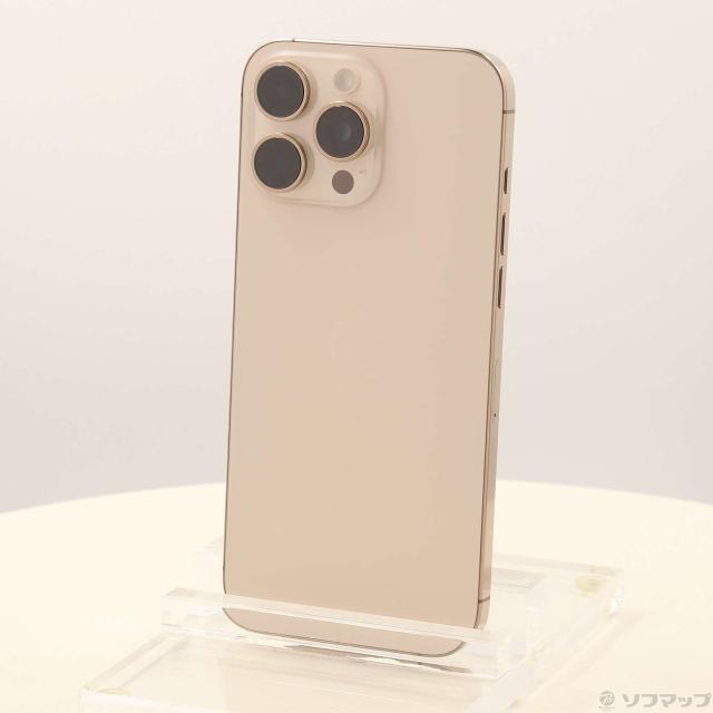 (中古)Apple iPhone16 Pro Max 256GB デザートチタニウム MYWJ3J/A SIMフリー(276-ud)
