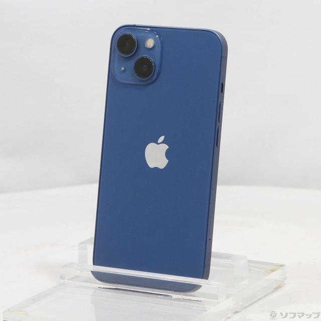 (中古)Apple iPhone13 128GB ブルー MLNG3J/A SIMフリー(295-ud)