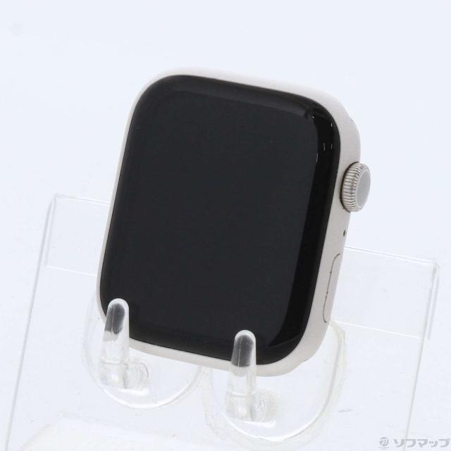 (中古)Apple Apple Watch Series 8 GPS 45mm スターライトアルミニウムケース バンド無し(295-ud)