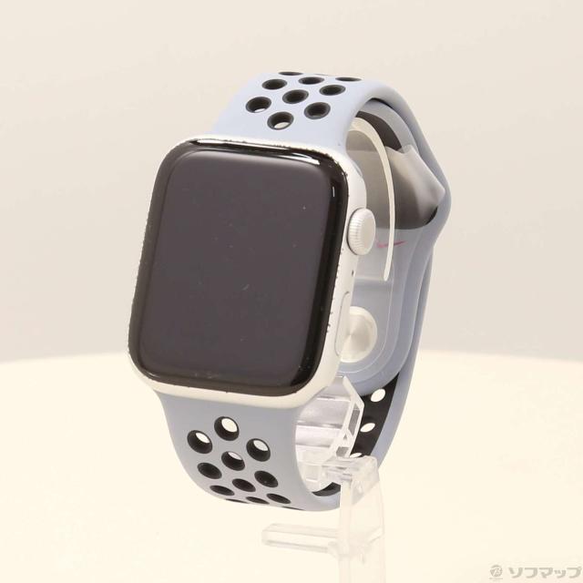 (中古)Watch Series 6 Nike GPS 44mm シルバーアルミニウムケース オブシディアンミスト/ブラックNikeスポーツバンド(377-ud) 17,485円