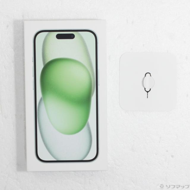 中古)Apple iPhone15 256GB グリーン MTMT3J/A SIMフリー(305-ud