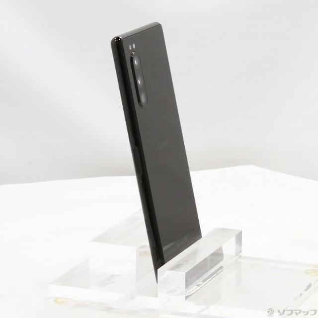 (中古)SONY Xperia 5 64GB ブラック SO-01M docomoロック解除SIMフリー(344-ud)_3