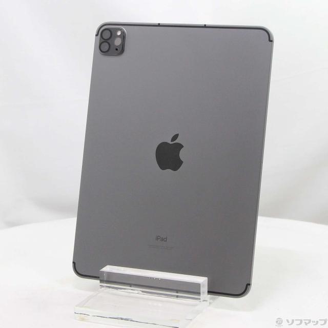 (中古)Apple iPad Pro 11インチ 第3世代 256GB スペースグレイ MHW73J/A docomoロック解除SIMフリー(371-ud)
