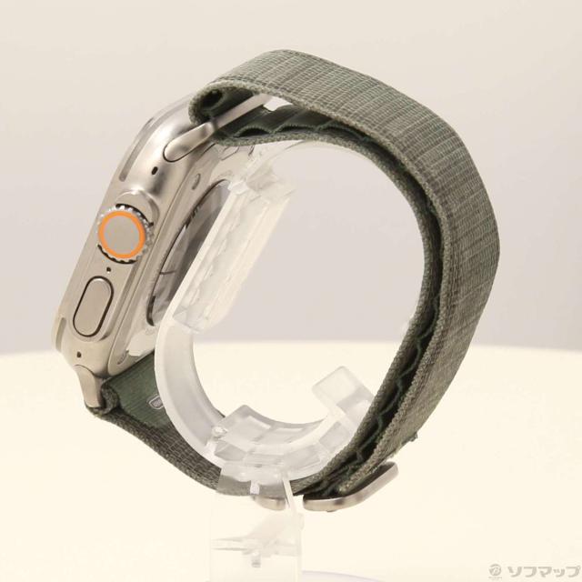 (中古)Apple Apple Watch Ultra GPS + Cellular 49mm チタニウムケース グリーンアルパインループ(258-ud)_1
