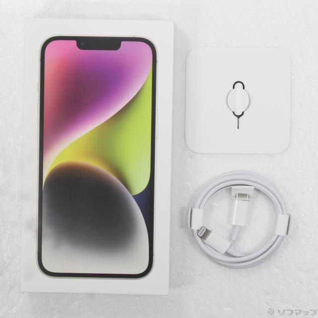 (中古)Apple iPhone14 256GB スターライト MPW33J/A SIMフリー(352-ud)