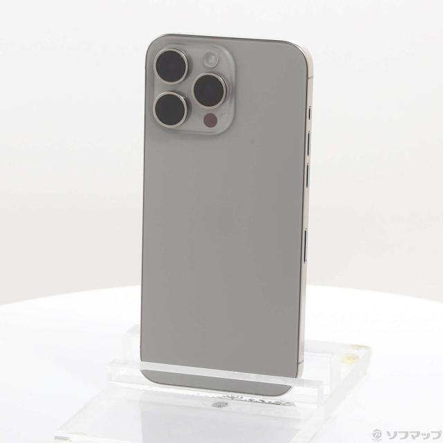 (中古)Apple iPhone15 Pro Max 256GB ナチュラルチタニウム MU6R3J/A SIMフリー(348-ud)