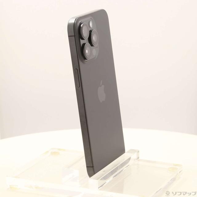 (中古)Apple iPhone15 Pro Max 256GB ブラックチタニウム MU6P3J/A SIMフリー(269-ud)