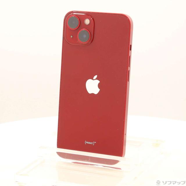 (中古)Apple iPhone13 128GB プロダクトレッド MLNF3J/A SIMフリー(368-ud)