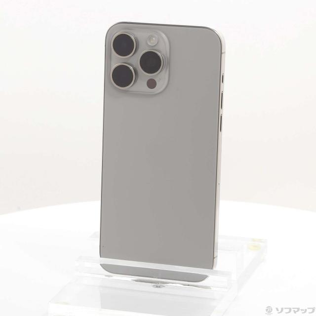 (中古)Apple iPhone15 Pro Max 256GB ナチュラルチタニウム MU6R3J/A SIMフリー(371-ud)