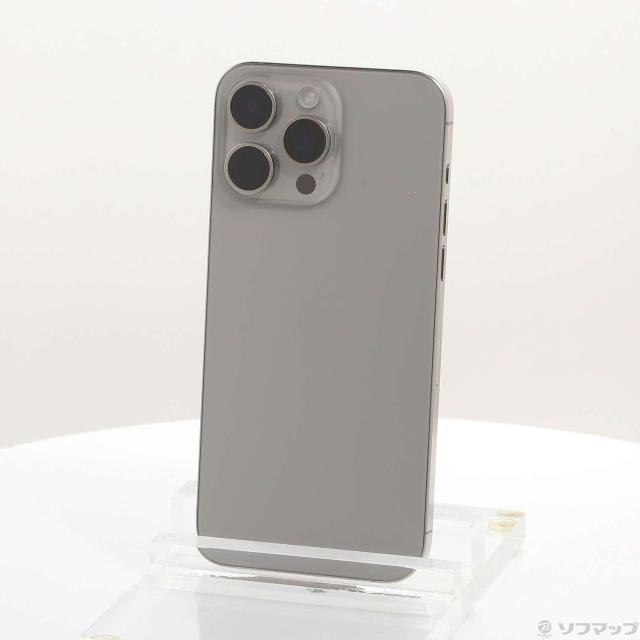 (中古)Apple iPhone15 Pro Max 256GB ナチュラルチタニウム MU6R3J/A SIMフリー(269-ud)