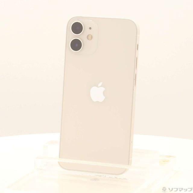 (中古)Apple iPhone12 mini 128GB ホワイト MGDM3J/A SoftBank(371-ud)