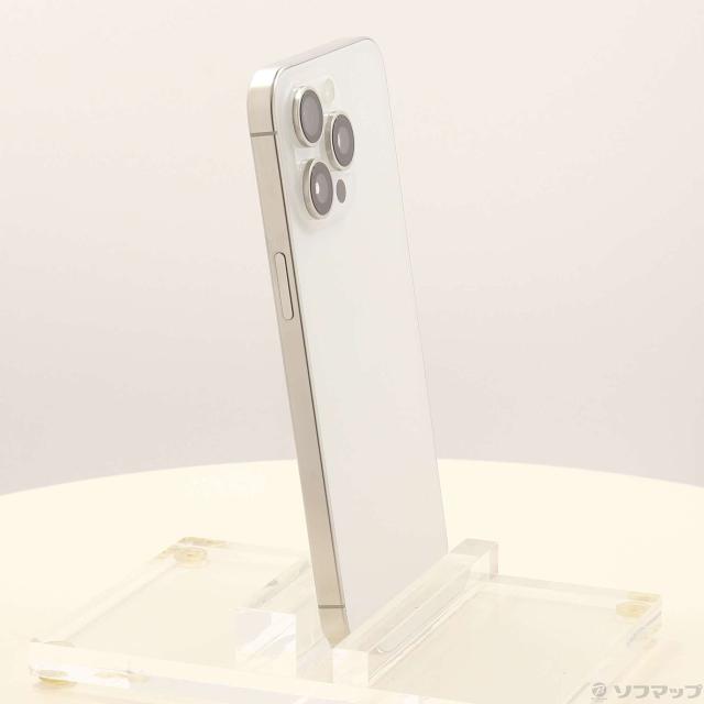 (中古)Apple iPhone15 Pro Max 256GB ホワイトチタニウム NU6Q3J/A SIMフリー(262-ud)