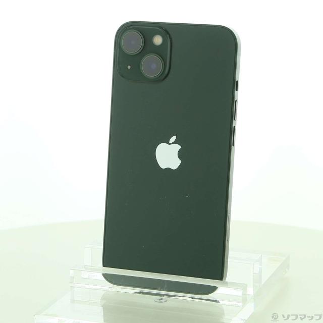 (中古)Apple iPhone13 128GB グリーン MNGG3J/A SIMフリー(196-ud)