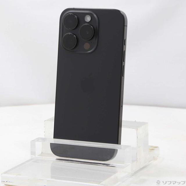 中古)Apple iPhone15 Pro 512GB ブラックチタニウム MTUH3J/A SIM