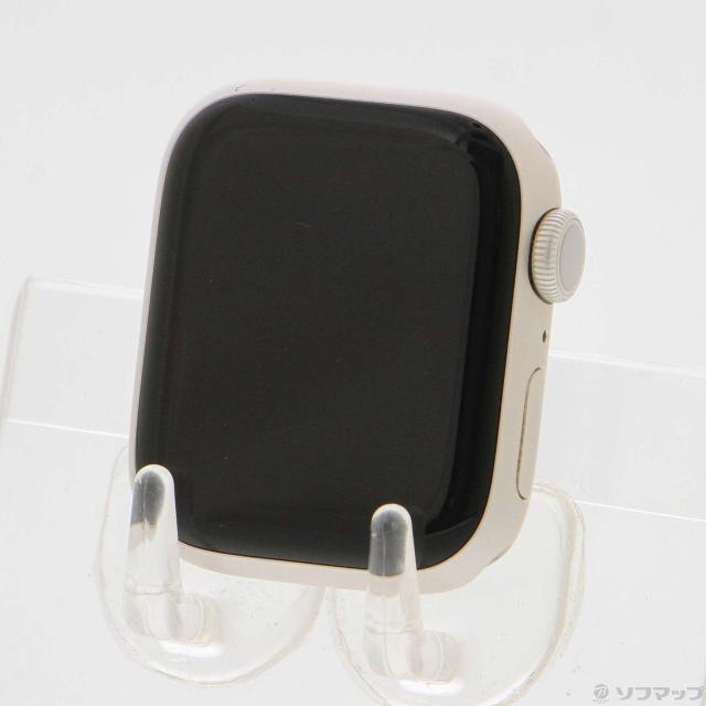 (中古)Apple Apple Watch Series 7 GPS 41mm スターライトアルミニウムケース バンド無し(349-ud)