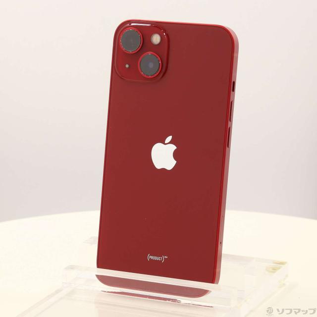 (中古)Apple iPhone13 128GB プロダクトレッド MLNF3J/A SIMフリー(344-ud)