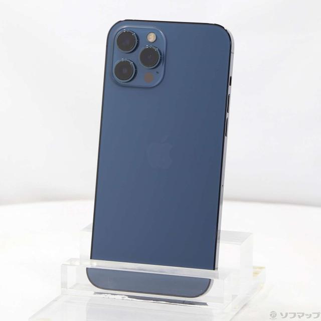 (中古)Apple iPhone12 Pro Max 256GB パシフィックブルー MGD23J/A SIMフリー(295-ud)