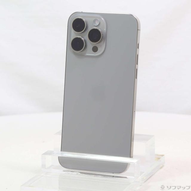 (中古)Apple iPhone15 Pro Max 256GB ナチュラルチタニウム MU6R3J/A SIMフリー(297-ud)