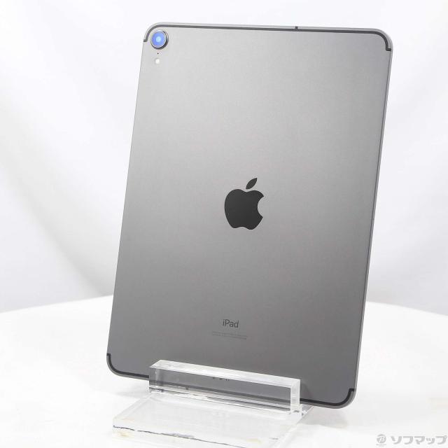 (中古)Apple iPad Pro 11インチ 256GB スペースグレイ MU102J/A docomoロック解除SIMフリー(371-ud)