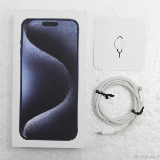(中古)Apple iPhone15 Pro Max 256GB ブルーチタニウム MU6T3J/A SIMフリー(349-ud)