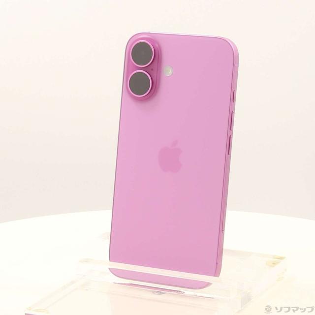 (中古)Apple iPhone16 256GB ピンク MYDY3J/A SIMフリー(348-ud)