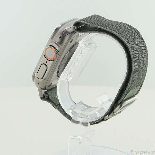 (中古)Apple Apple Watch Ultra GPS + Cellular 49mm チタニウムケース グリーンアルパインループ(377-ud)_1