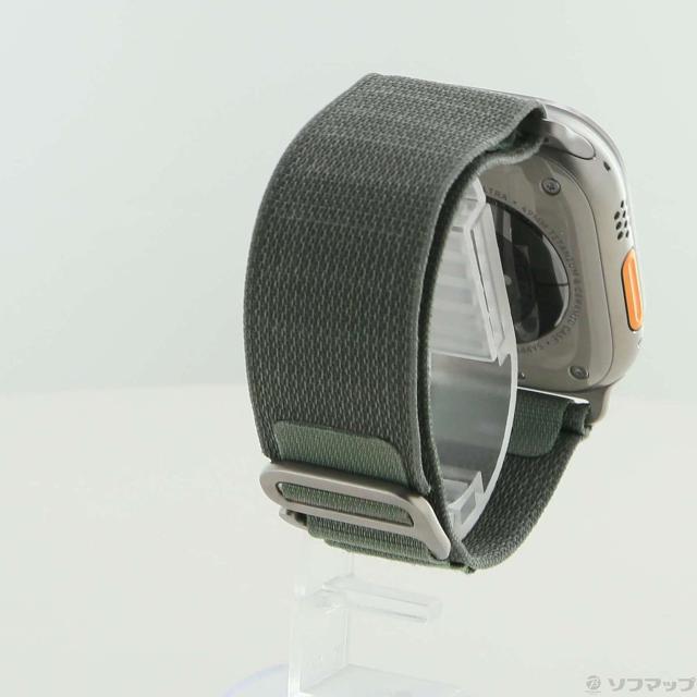 (中古)Apple Apple Watch Ultra GPS + Cellular 49mm チタニウムケース グリーンアルパインループ(377-ud)_2