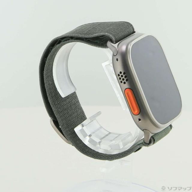 (中古)Apple Apple Watch Ultra GPS + Cellular 49mm チタニウムケース グリーンアルパインループ(377-ud)_3
