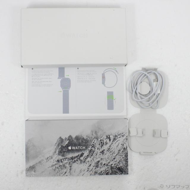 (中古)Apple Apple Watch Ultra GPS + Cellular 49mm チタニウムケース グリーンアルパインループ(377-ud)_4
