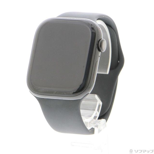 (中古)Apple Apple Watch Series 10 GPS + Cellular 46mm ジェットブラックアルミニウムケース ブラックスポーツバンド(348-ud)