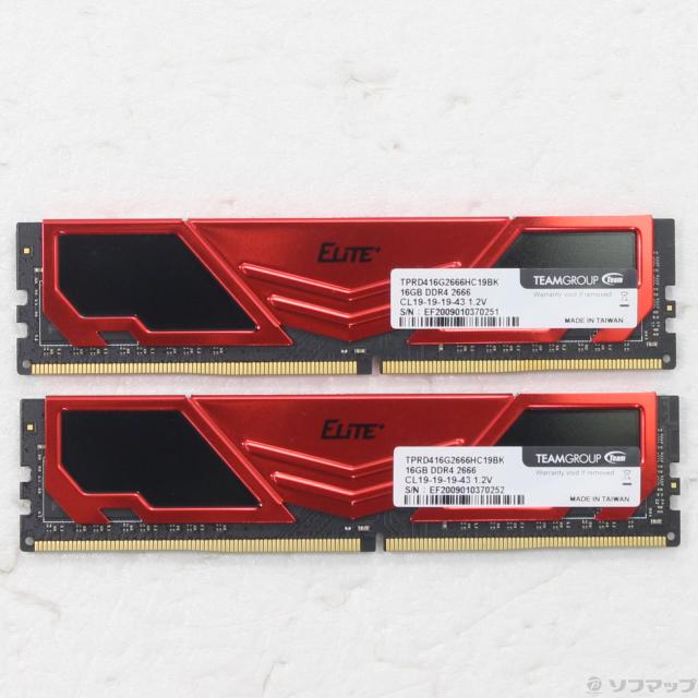 (中古)288P PC4-21300 DDR4-2666 32GB 16GB×2枚組(377-ud)